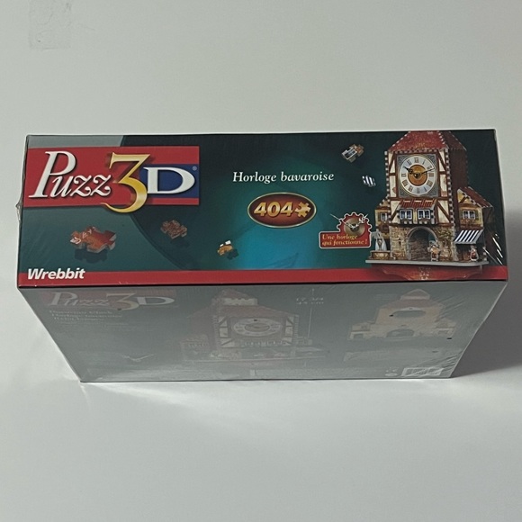 Vintage Puzz 3D Bavarian Clock Wrebbit Working Clock Jigsaw Puzzle / New / 2005 - Picture 4 of 8
